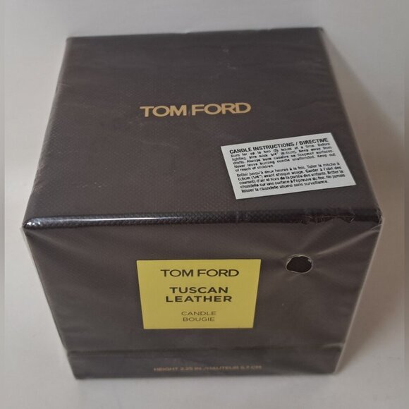 NWT Tom Ford Tuscan Leather Candle SEALED 2.25" MRSP $400 - Picture 2 of 7